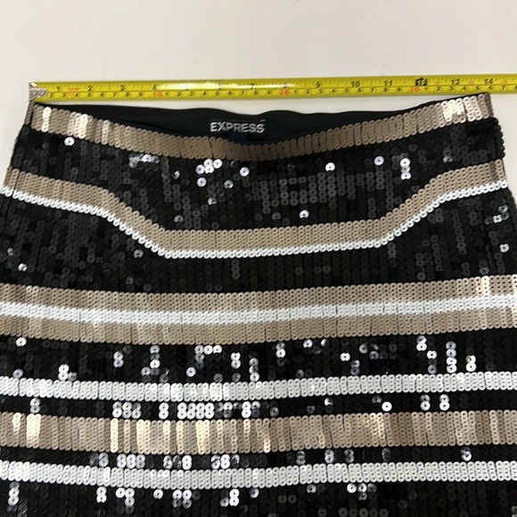 Express Sequined Mini Skirt Size XS - Picture 6 of 7